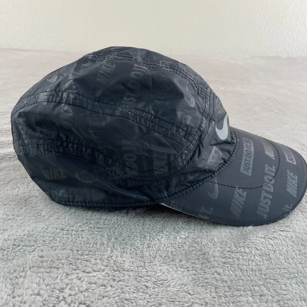 Nike Tailwind Ghost Flash Hat Black AOP Strapback Running‎ Cap All Over Print